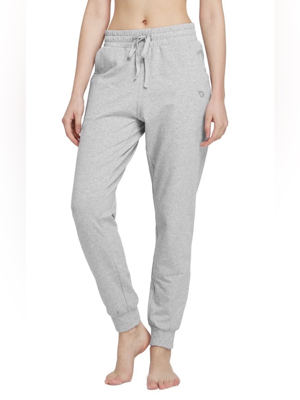 Baleaf Women’s Jogger Sweatpants Light Grey Soft Stretch Size Medium